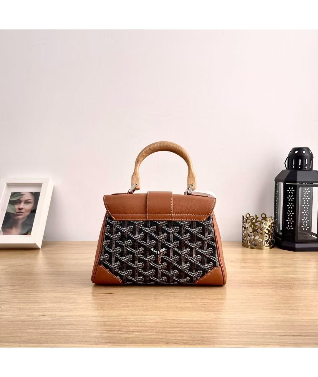 GOYARD Коричневая сумка через плечо, фото 4