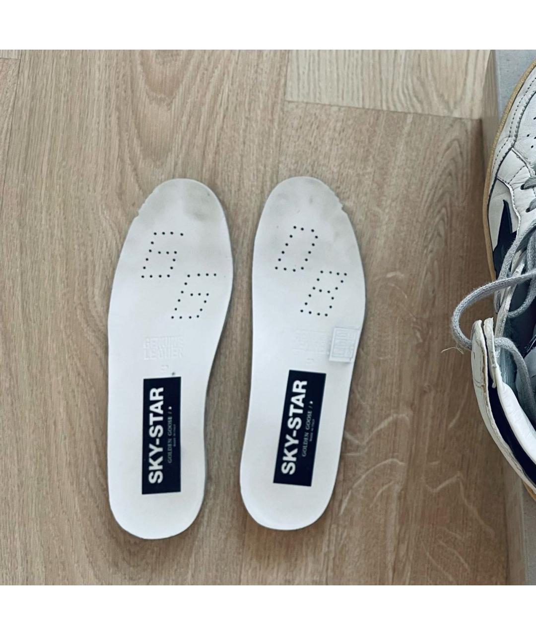 GOLDEN GOOSE DELUXE BRAND Белые кожаные кеды, фото 7