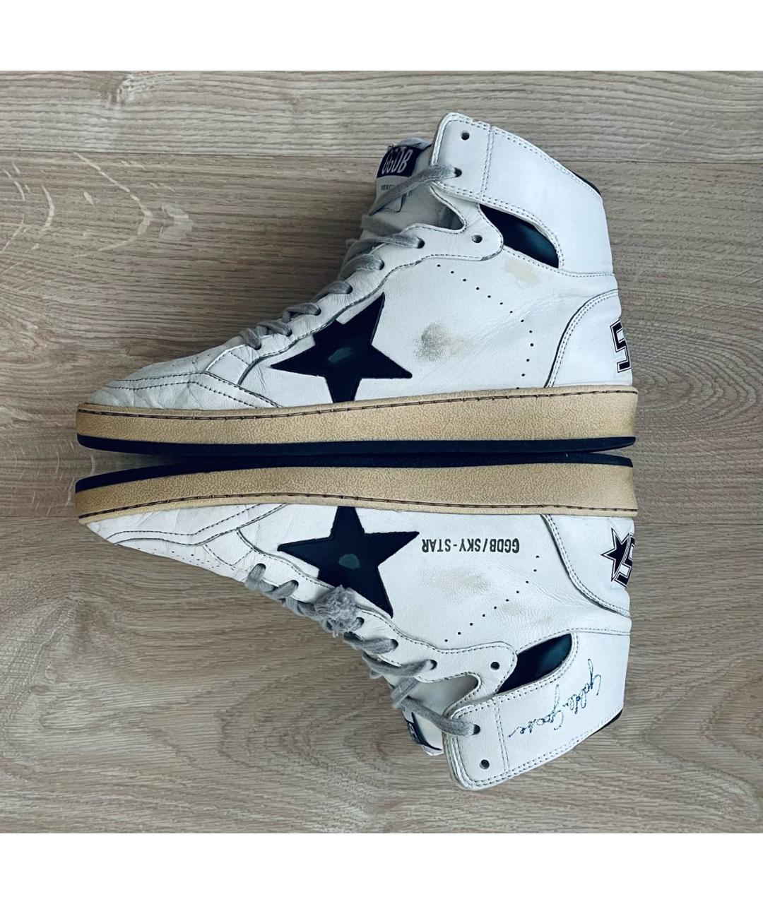 GOLDEN GOOSE DELUXE BRAND Белые кожаные кеды, фото 3