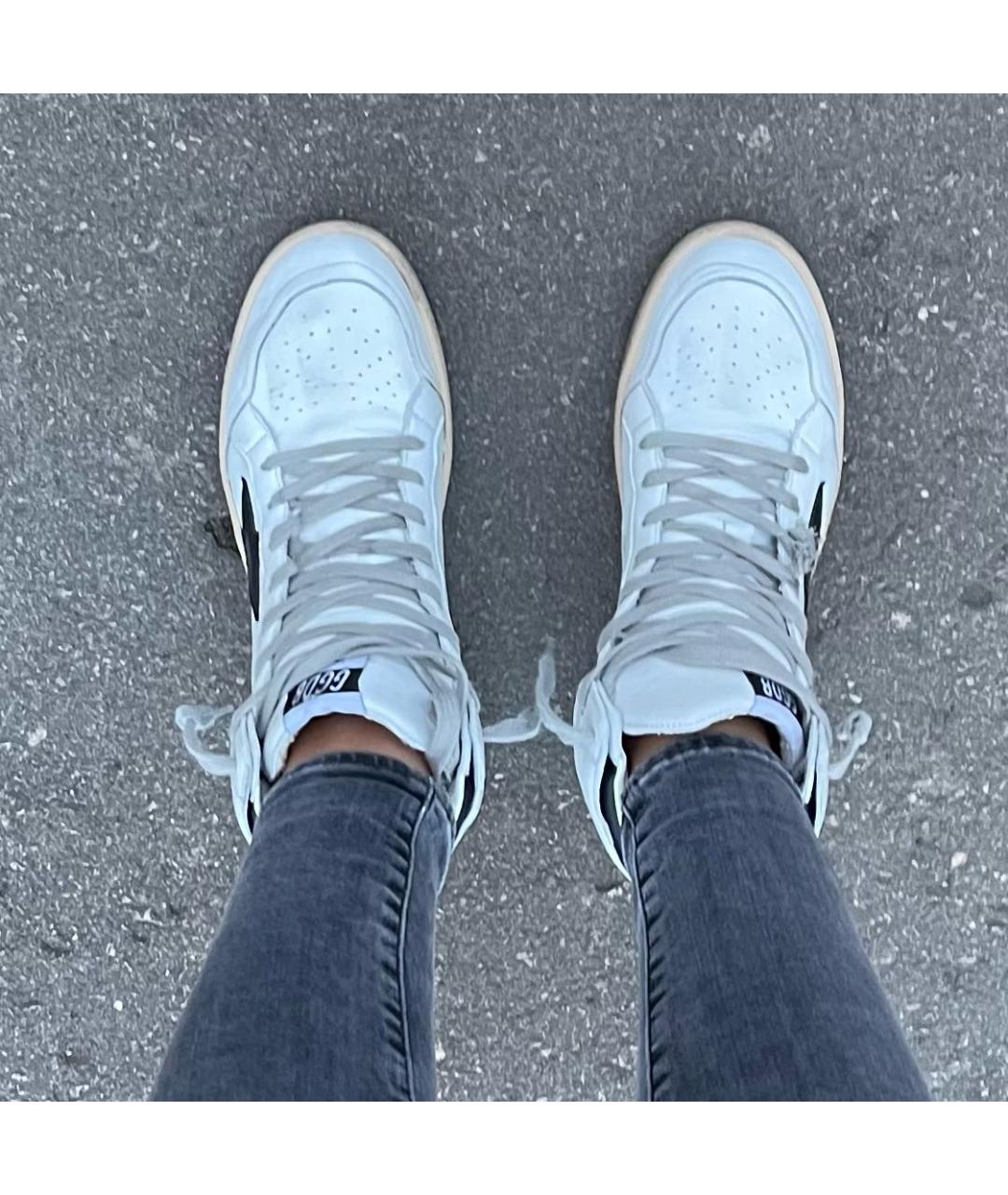 GOLDEN GOOSE DELUXE BRAND Белые кожаные кеды, фото 5