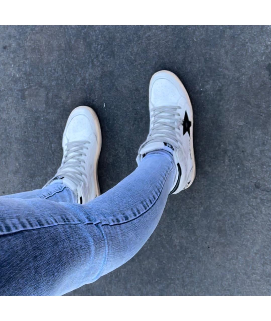 GOLDEN GOOSE DELUXE BRAND Белые кожаные кеды, фото 6