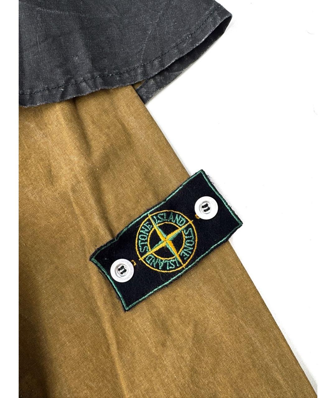STONE ISLAND Черная хлопковая куртка, фото 4