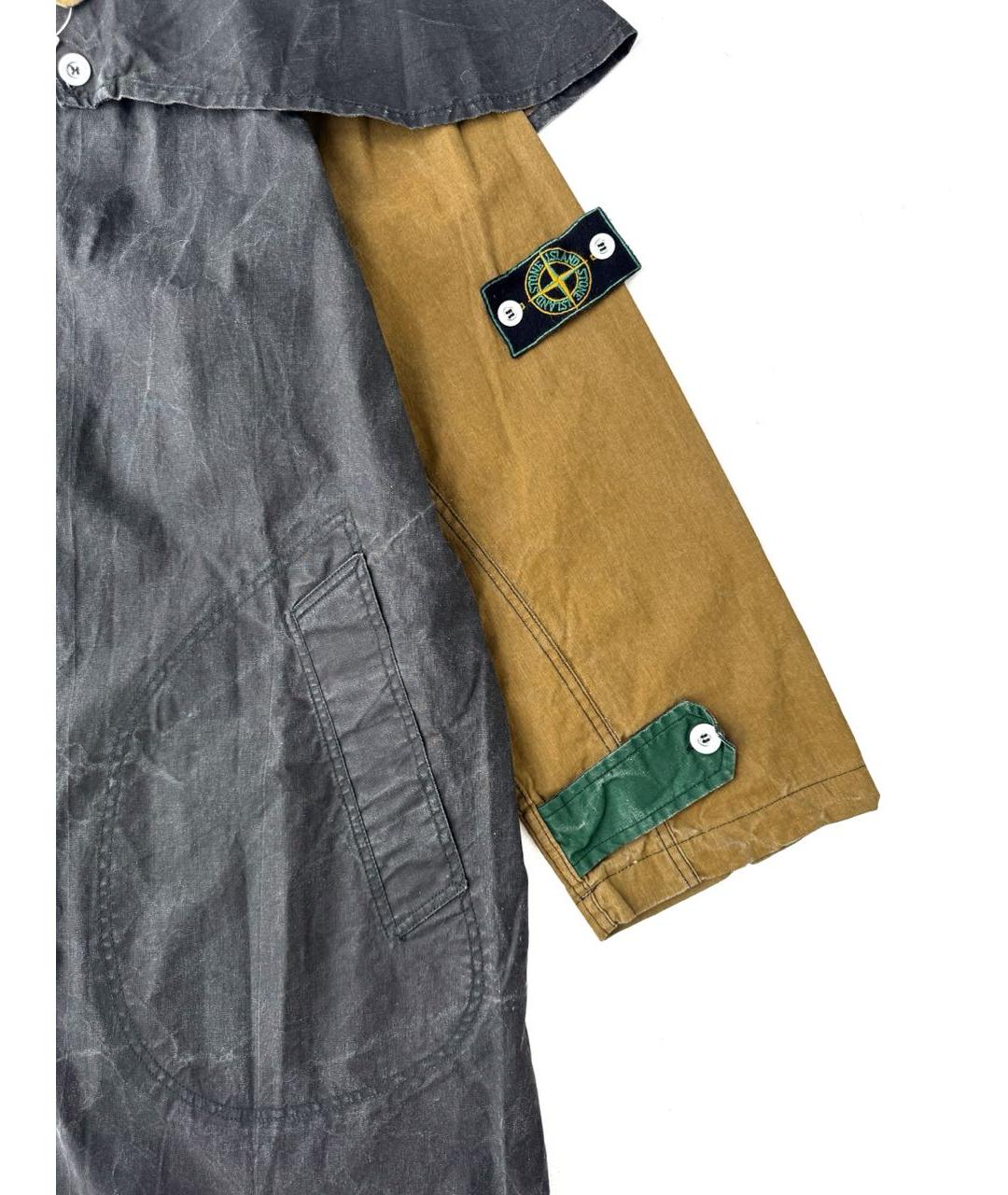 STONE ISLAND Черная хлопковая куртка, фото 7