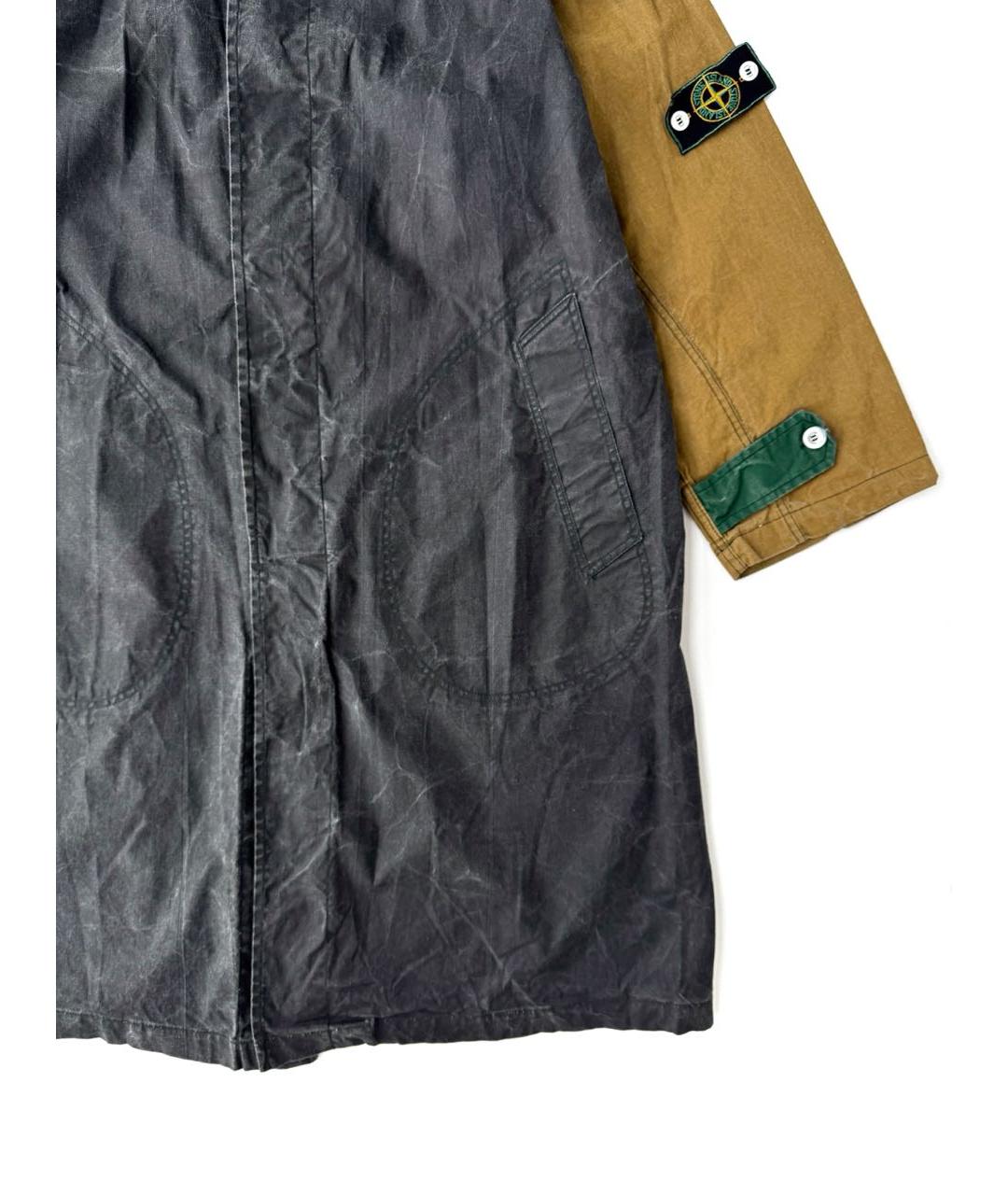 STONE ISLAND Черная хлопковая куртка, фото 2