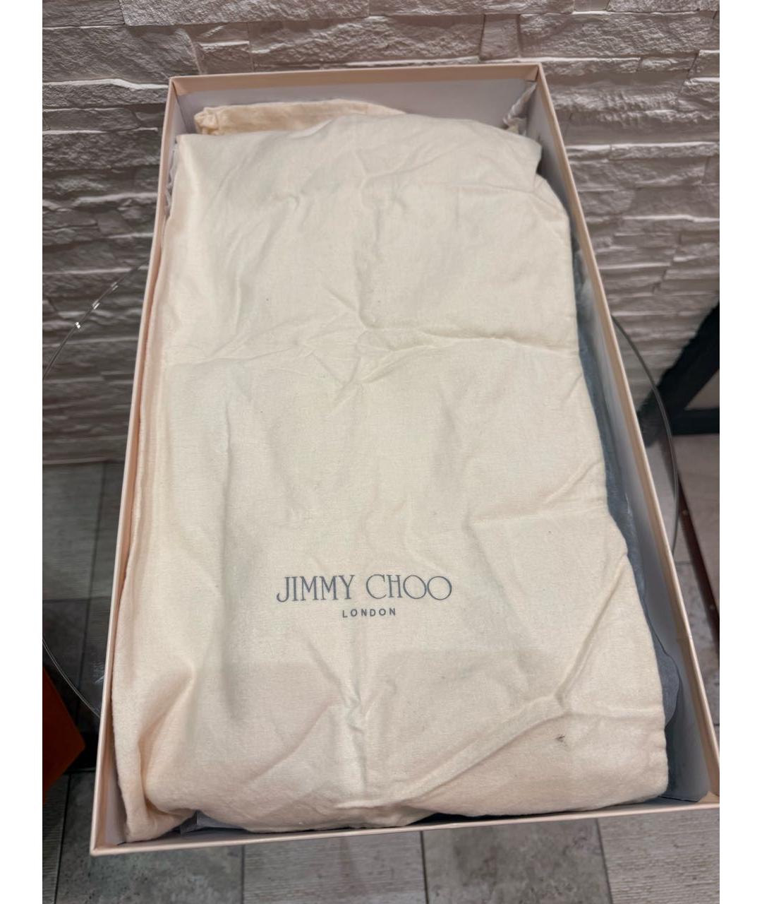 JIMMY CHOO Черные кожаные сапоги, фото 8
