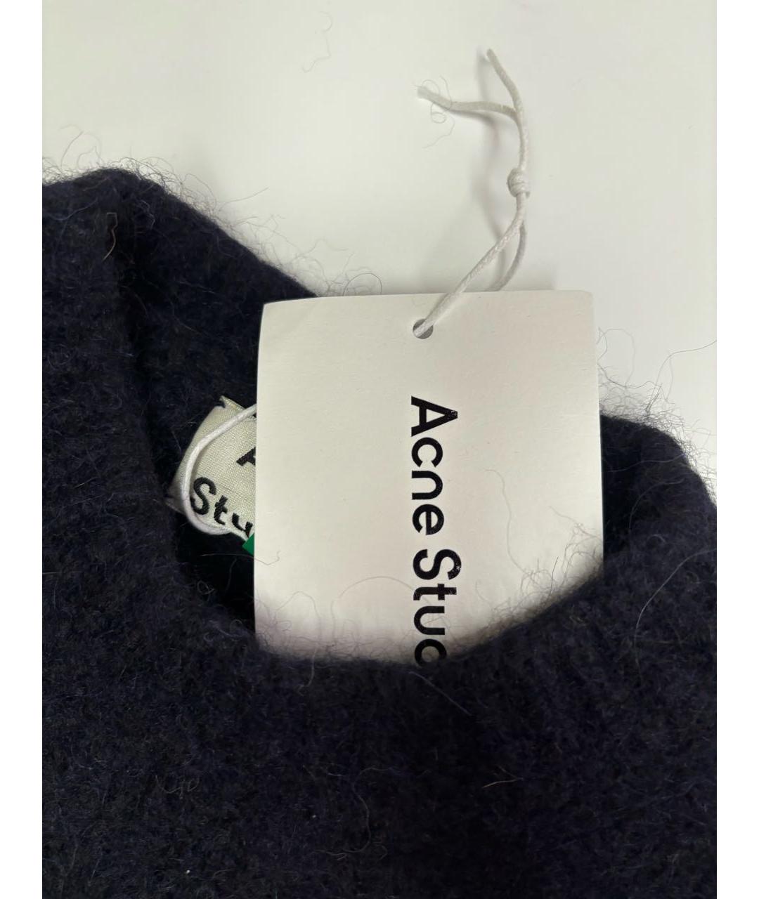 ACNE STUDIOS Темно-синий шерстяной джемпер / свитер, фото 4