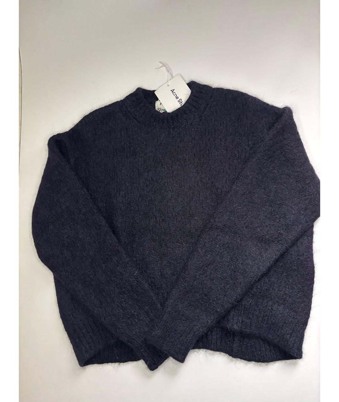 ACNE STUDIOS Темно-синий шерстяной джемпер / свитер, фото 8