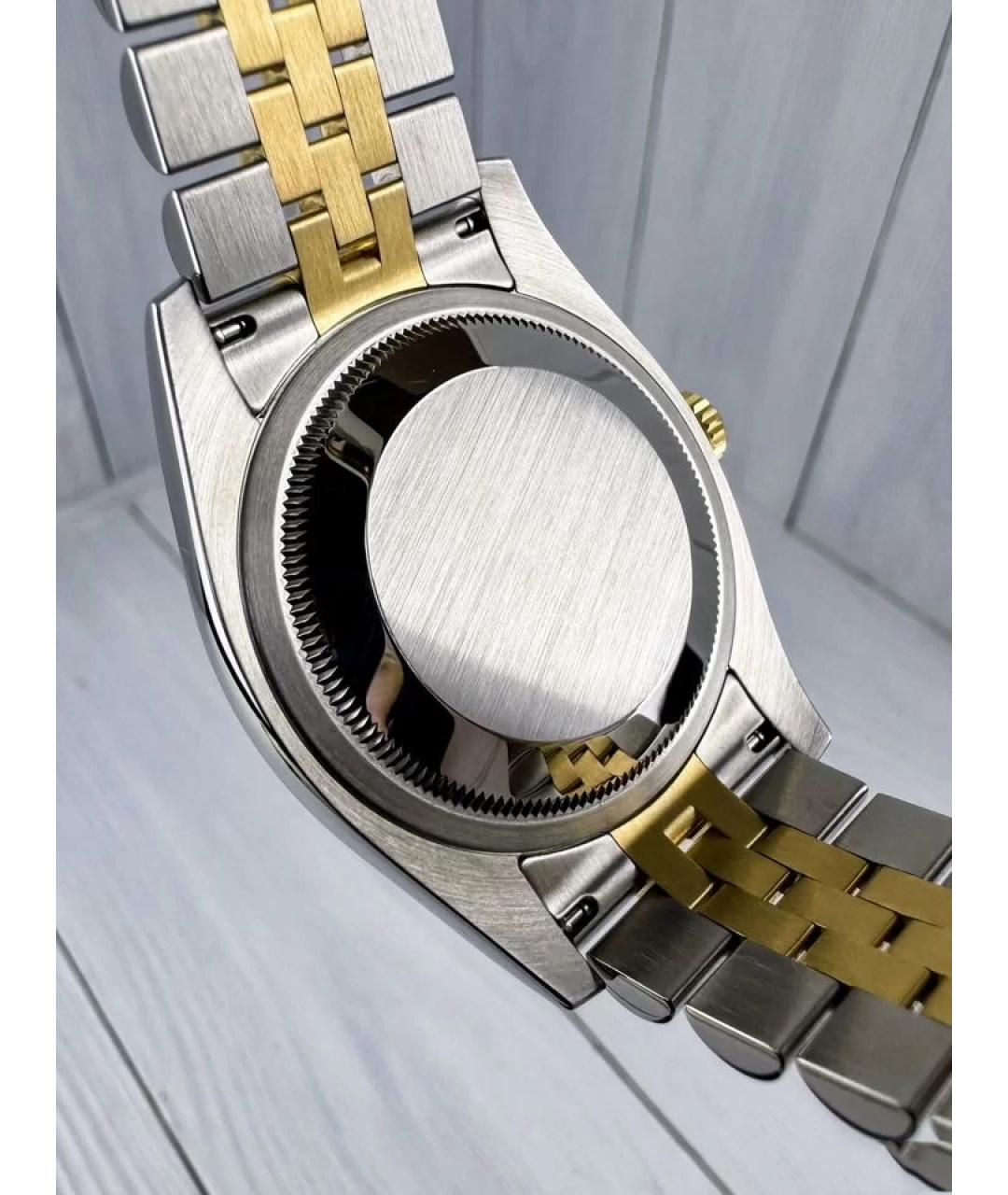 ROLEX Серые часы из желтого золота, фото 5