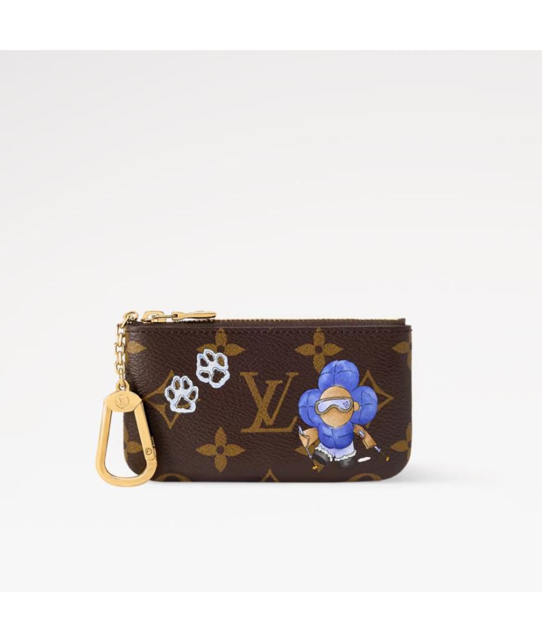 LOUIS VUITTON Коричневая ключница, фото 4