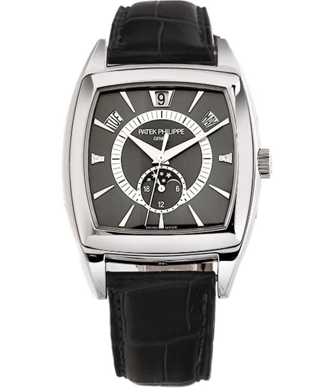 PATEK PHILIPPE Серые платиновые часы, фото 1
