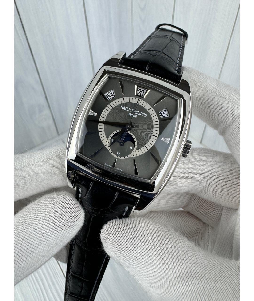 PATEK PHILIPPE Серые платиновые часы, фото 2