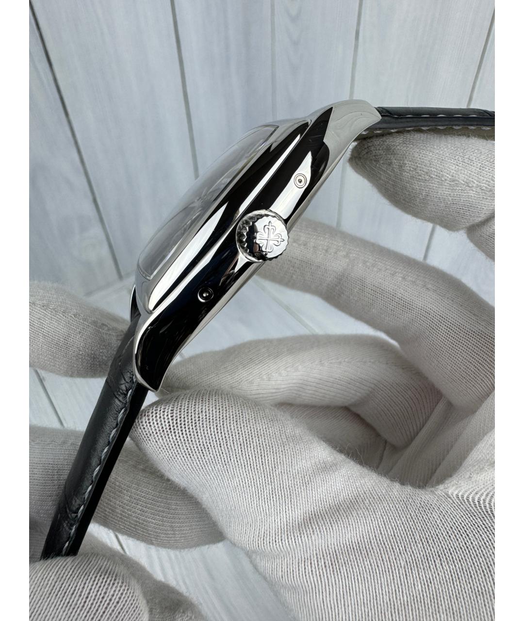 PATEK PHILIPPE Серые платиновые часы, фото 4
