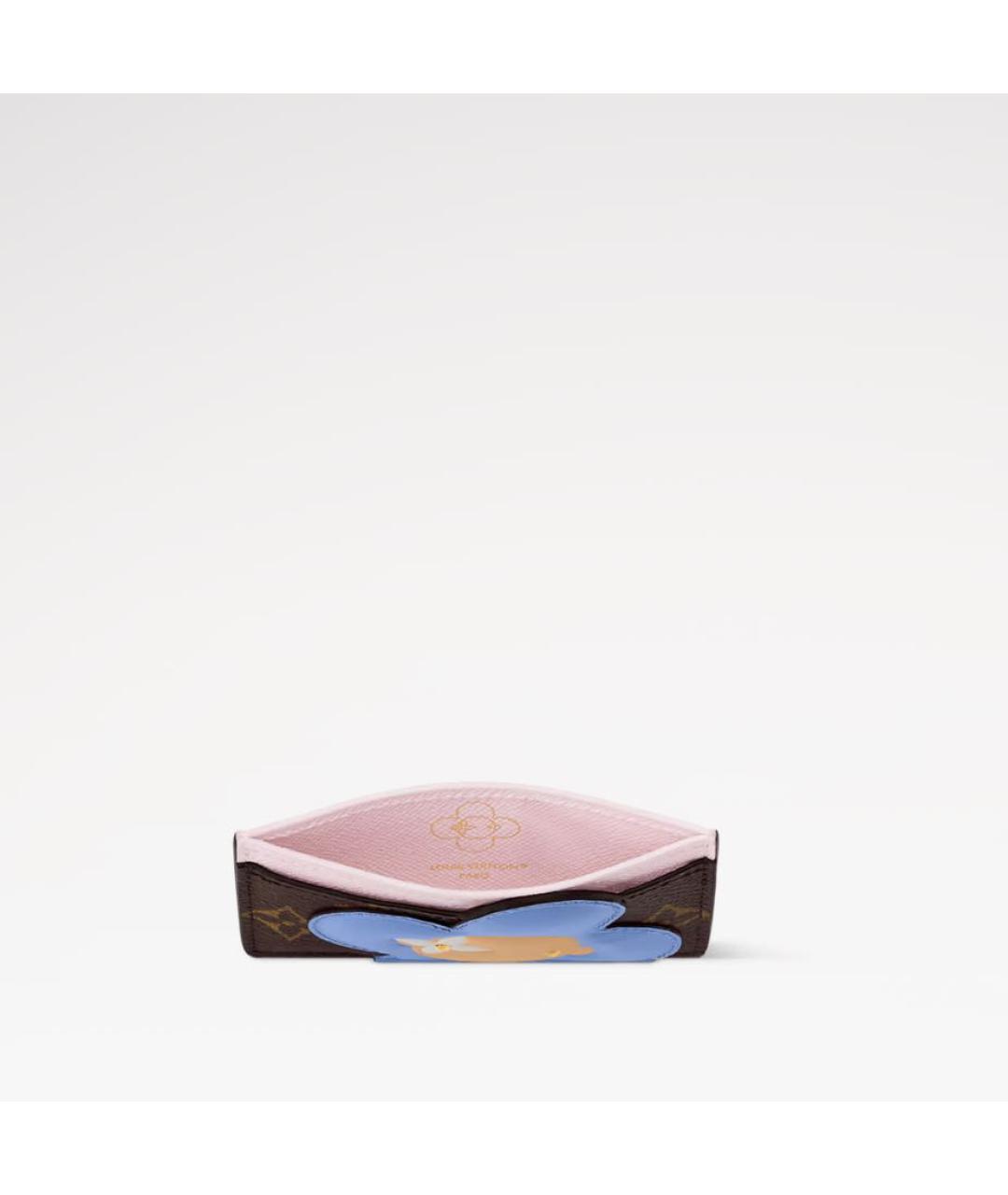 LOUIS VUITTON Коричневый кардхолдер, фото 3