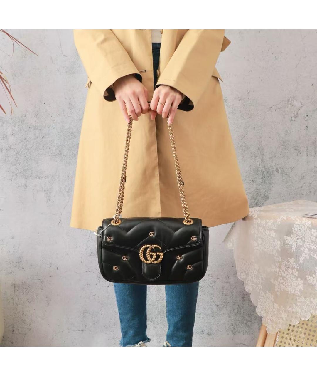 GUCCI Черная сумка через плечо, фото 4
