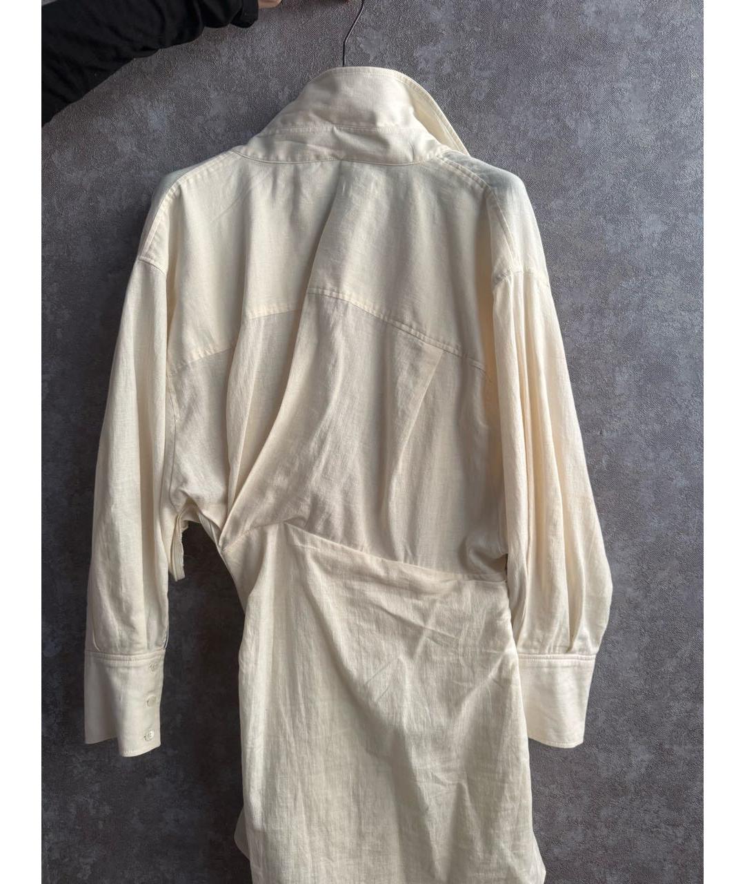 JACQUEMUS Белое хлопковое повседневное платье, фото 2