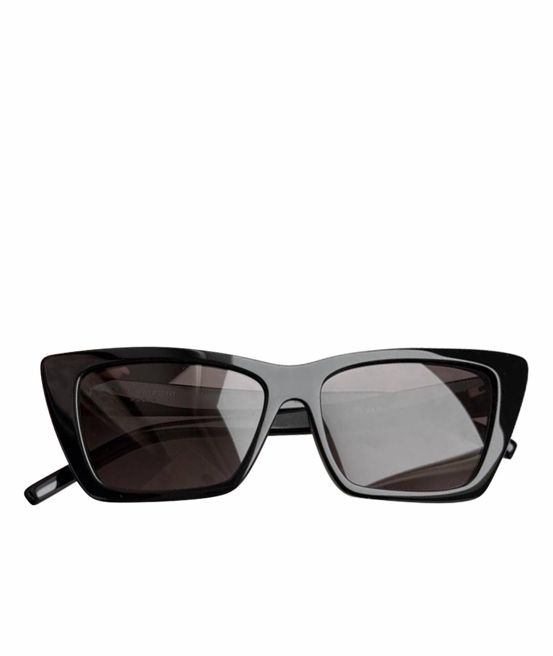 SAINT LAURENT Черные пластиковые солнцезащитные очки, фото 1