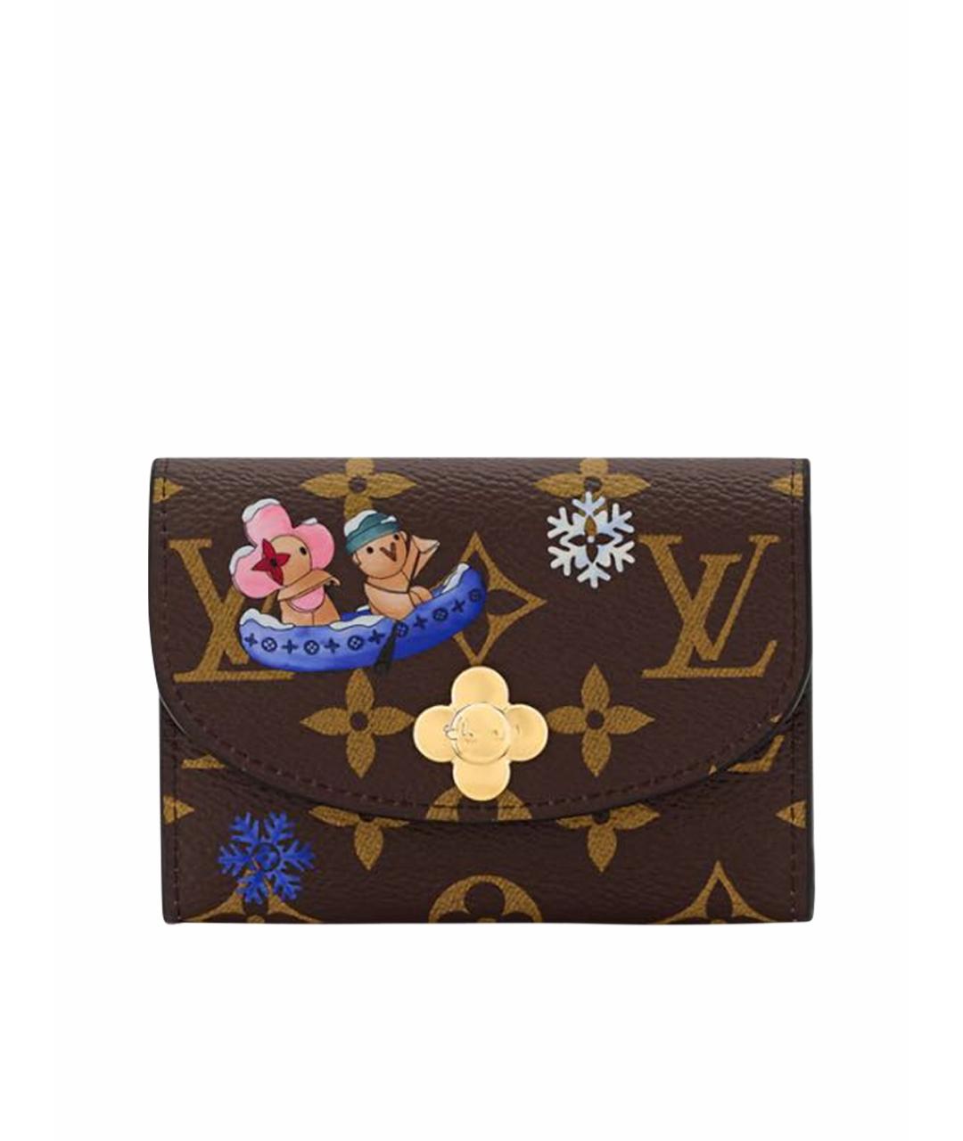 LOUIS VUITTON Коричневый кошелек, фото 1