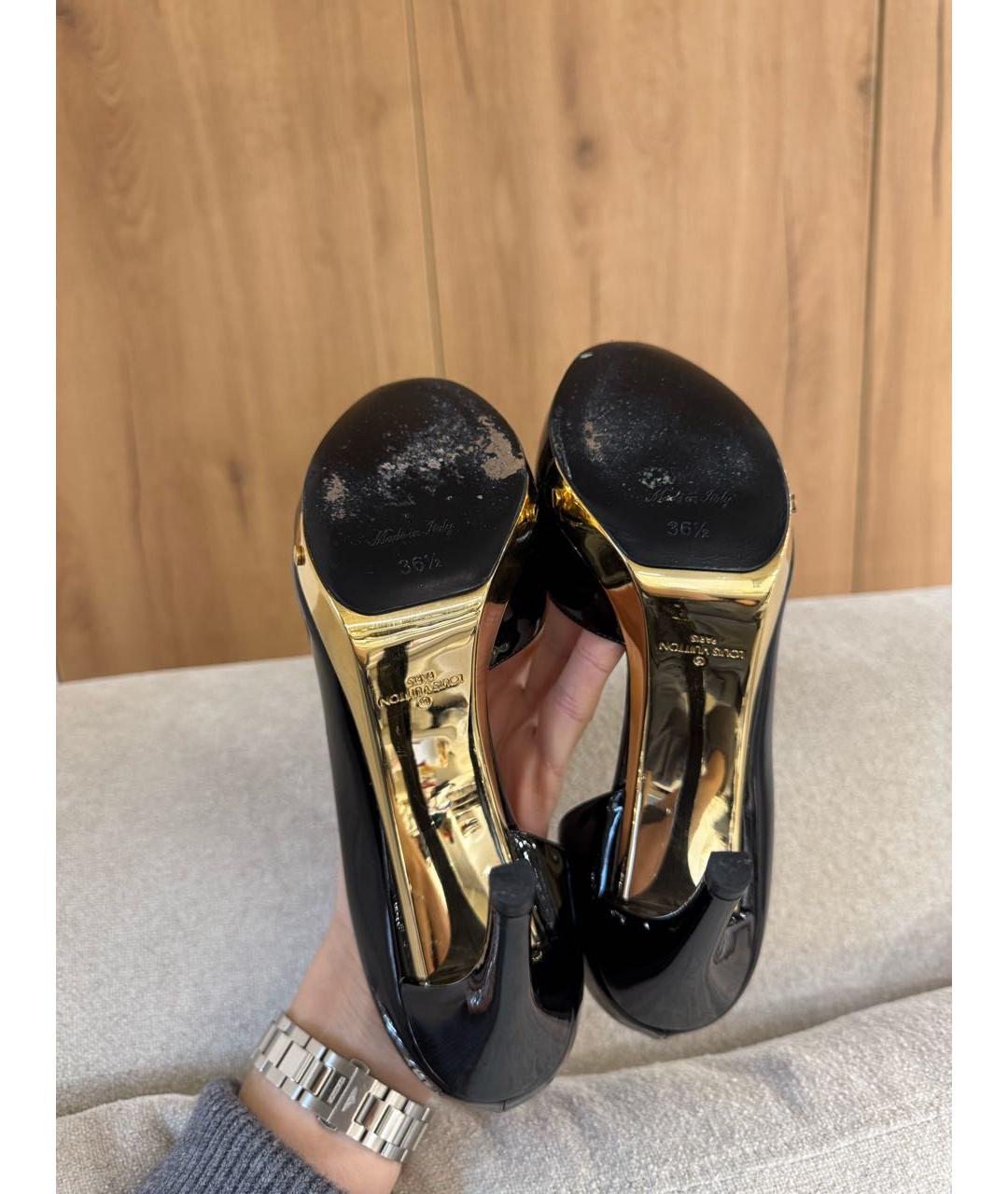LOUIS VUITTON Черные туфли, фото 4