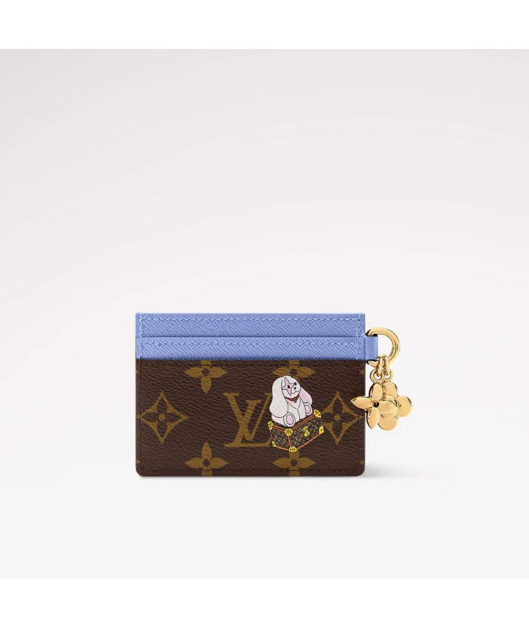 LOUIS VUITTON Коричневый кардхолдер, фото 2