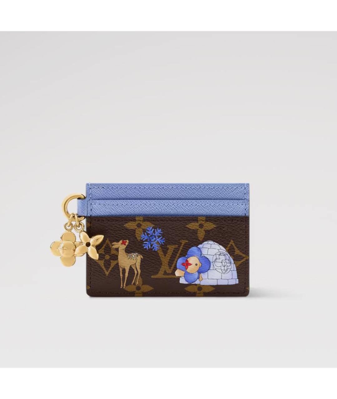 LOUIS VUITTON Коричневый кардхолдер, фото 4