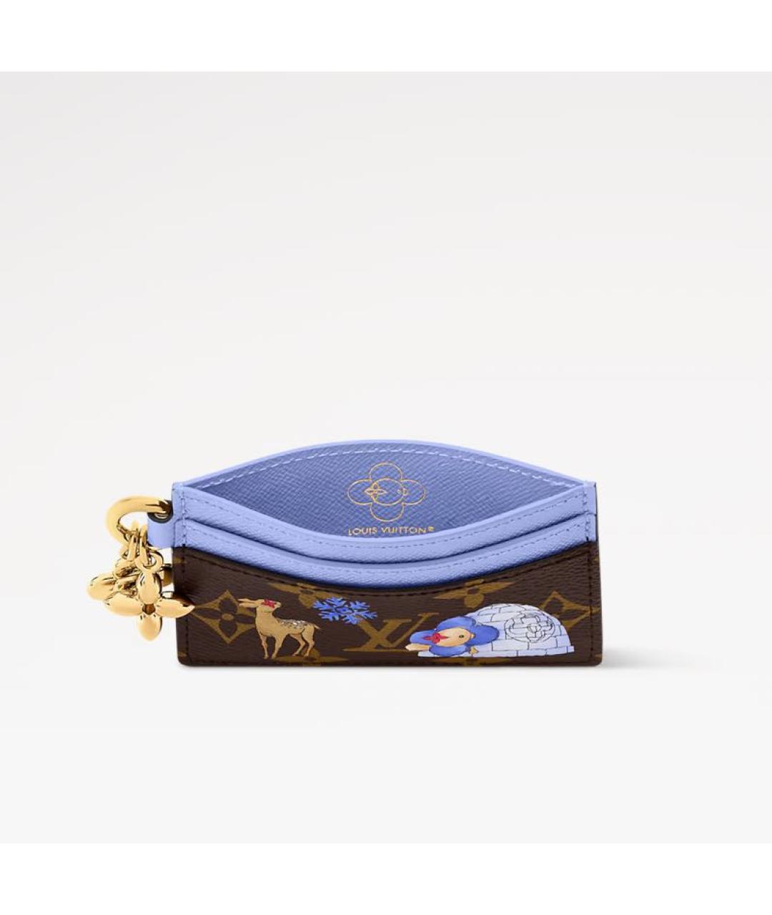LOUIS VUITTON Коричневый кардхолдер, фото 3