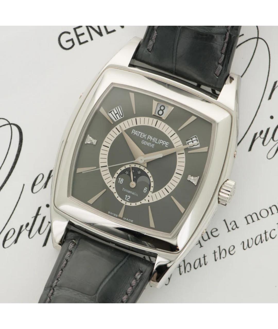 PATEK PHILIPPE Серые платиновые часы, фото 4
