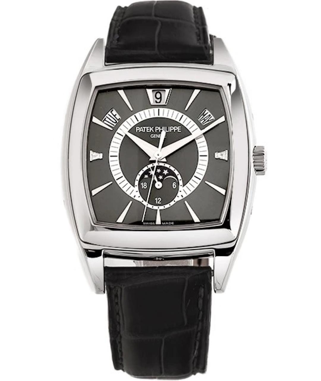 PATEK PHILIPPE Серые платиновые часы, фото 1