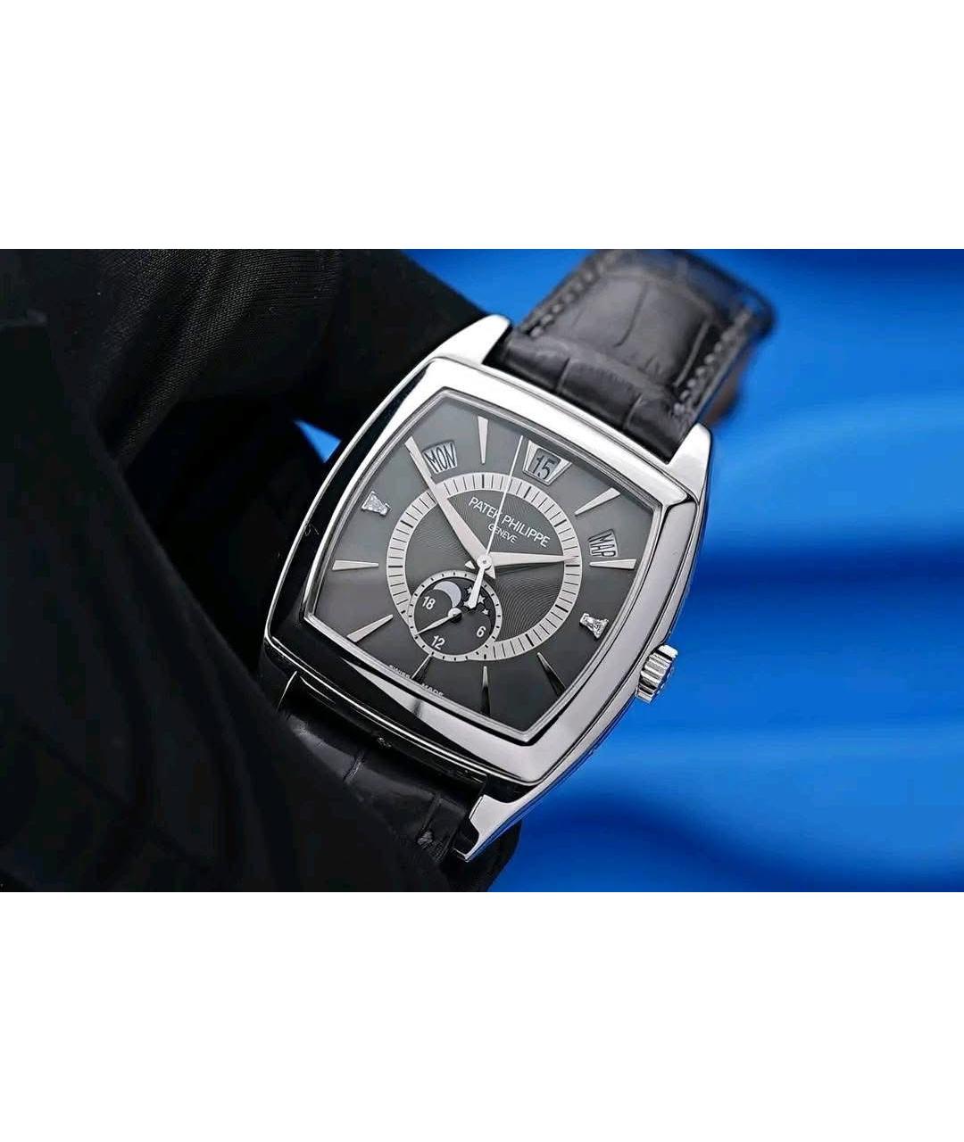 PATEK PHILIPPE Серые платиновые часы, фото 2
