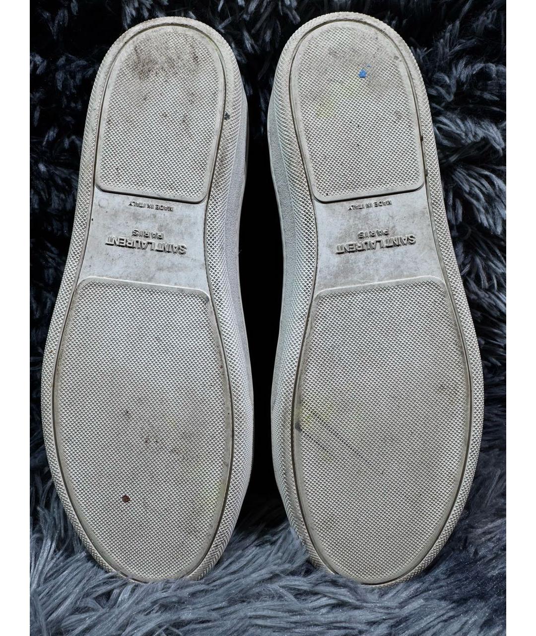 SAINT LAURENT Черные кожаные кеды, фото 5
