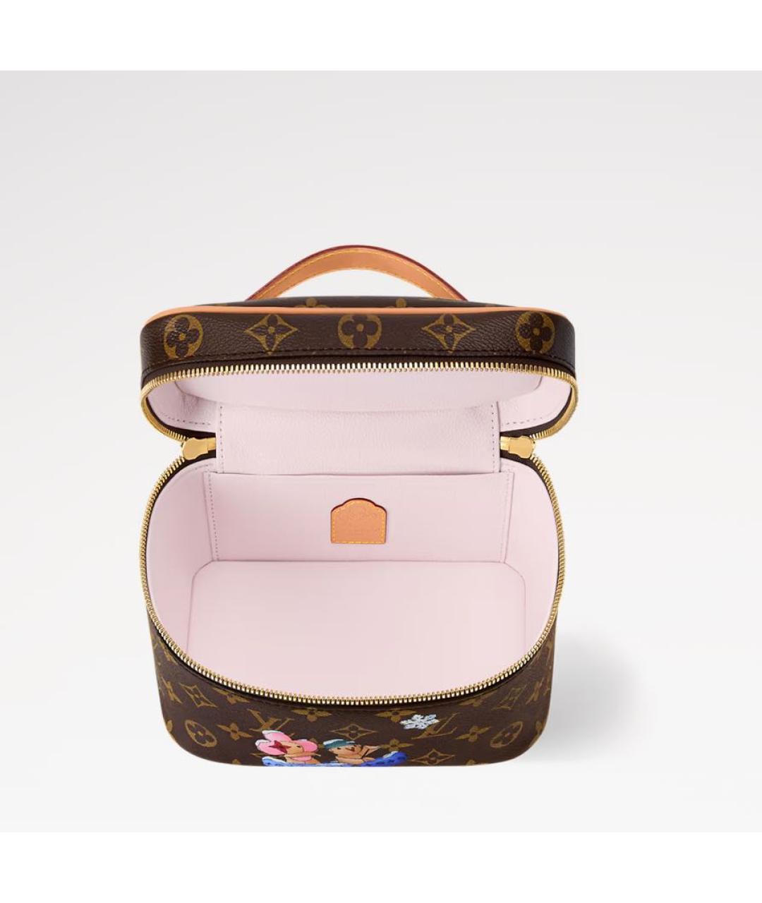 LOUIS VUITTON Коричневая косметичка, фото 3