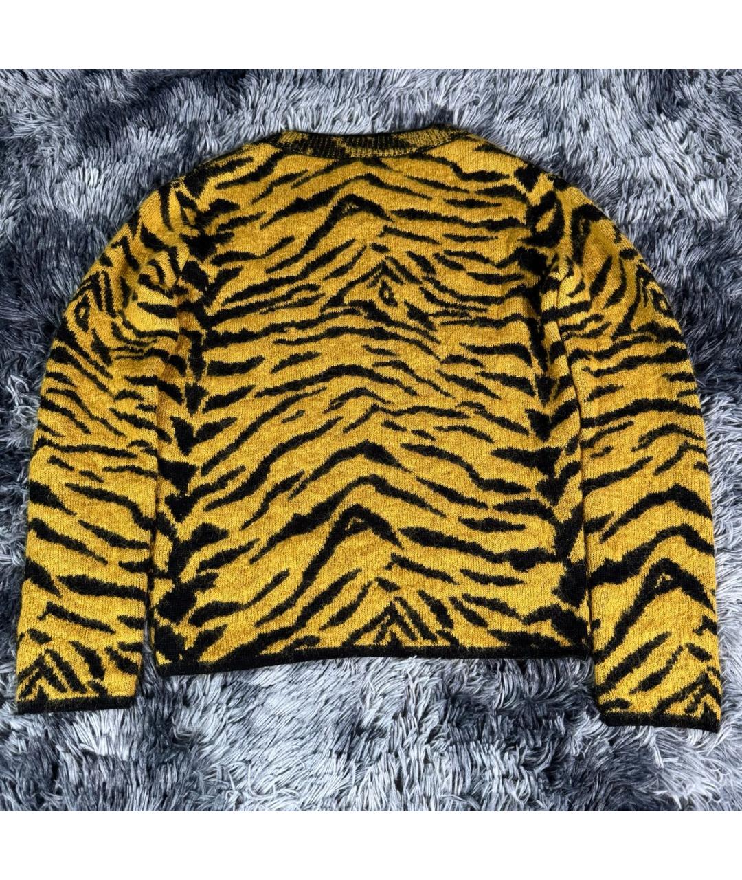 SAINT LAURENT Желтый шерстяной джемпер / свитер, фото 2