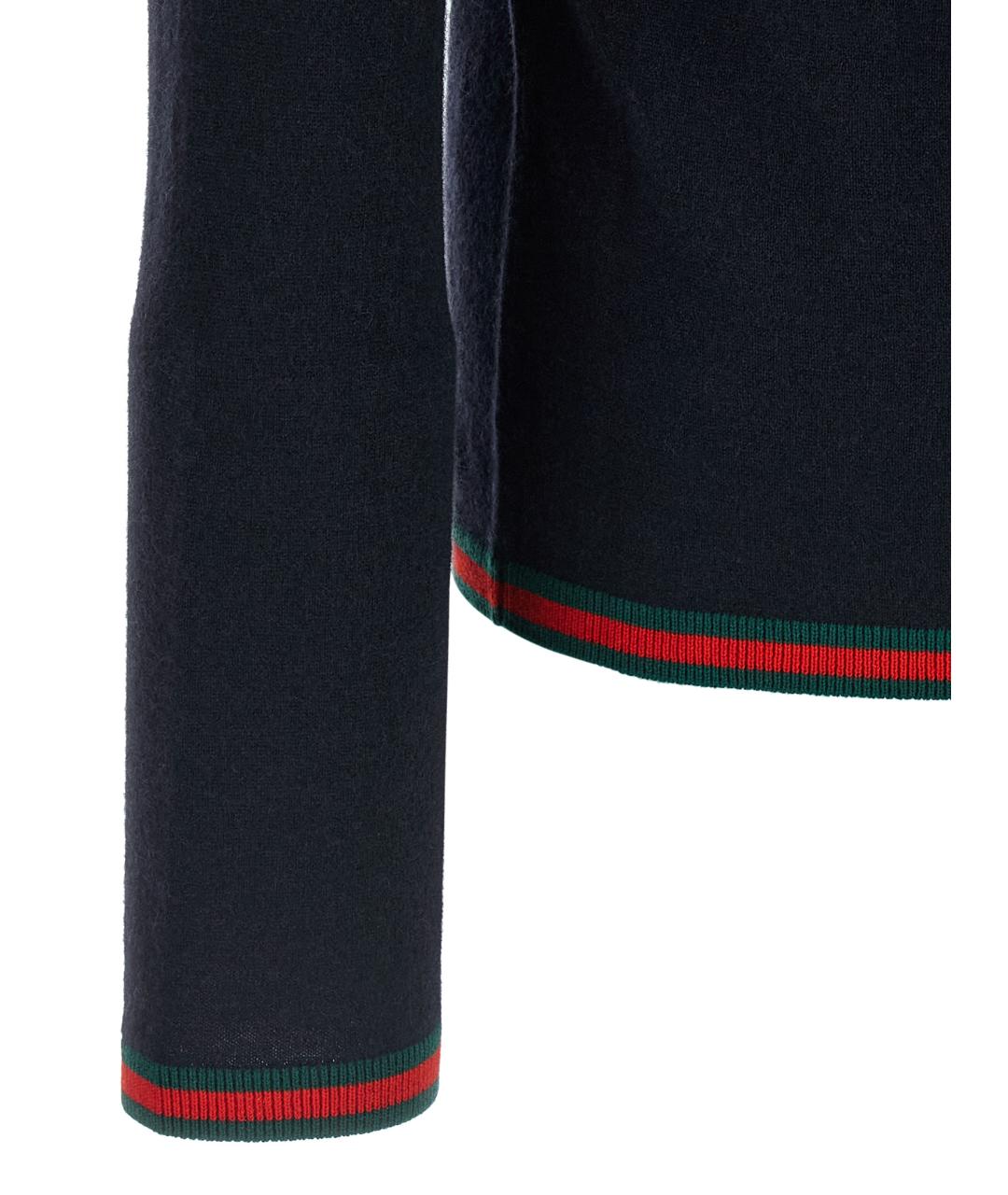 GUCCI Синяя кашемировая водолазка, фото 4