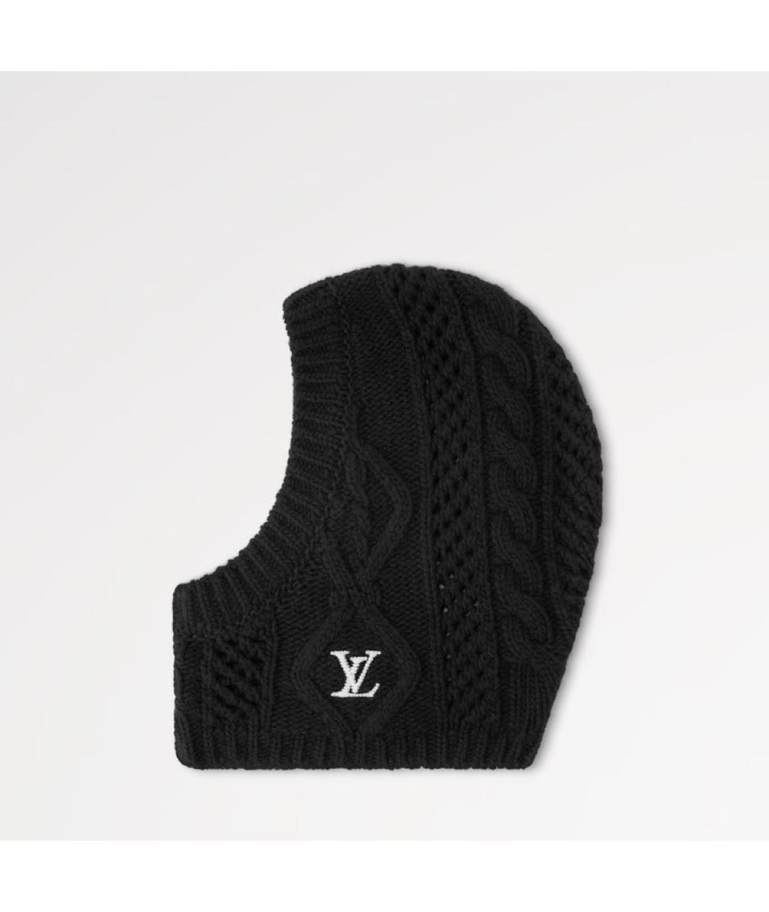 LOUIS VUITTON Черная шапка, фото 3