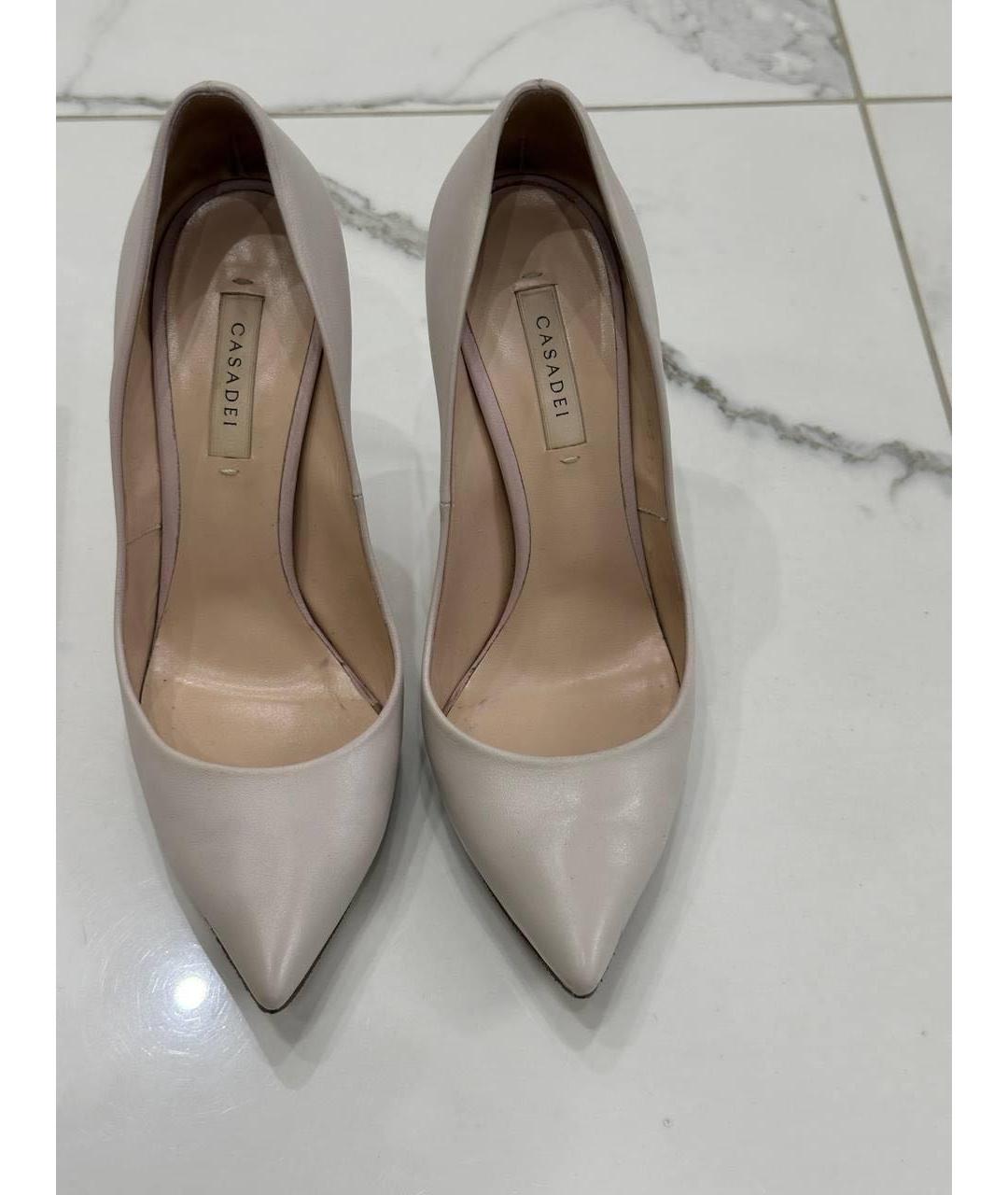 CASADEI Серые кожаные туфли, фото 2