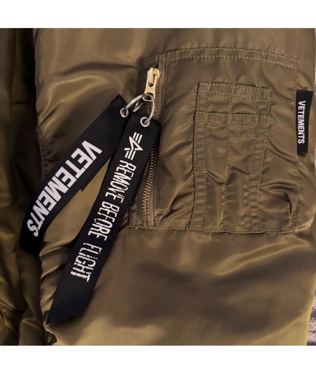 VETEMENTS Хаки куртка, фото 6