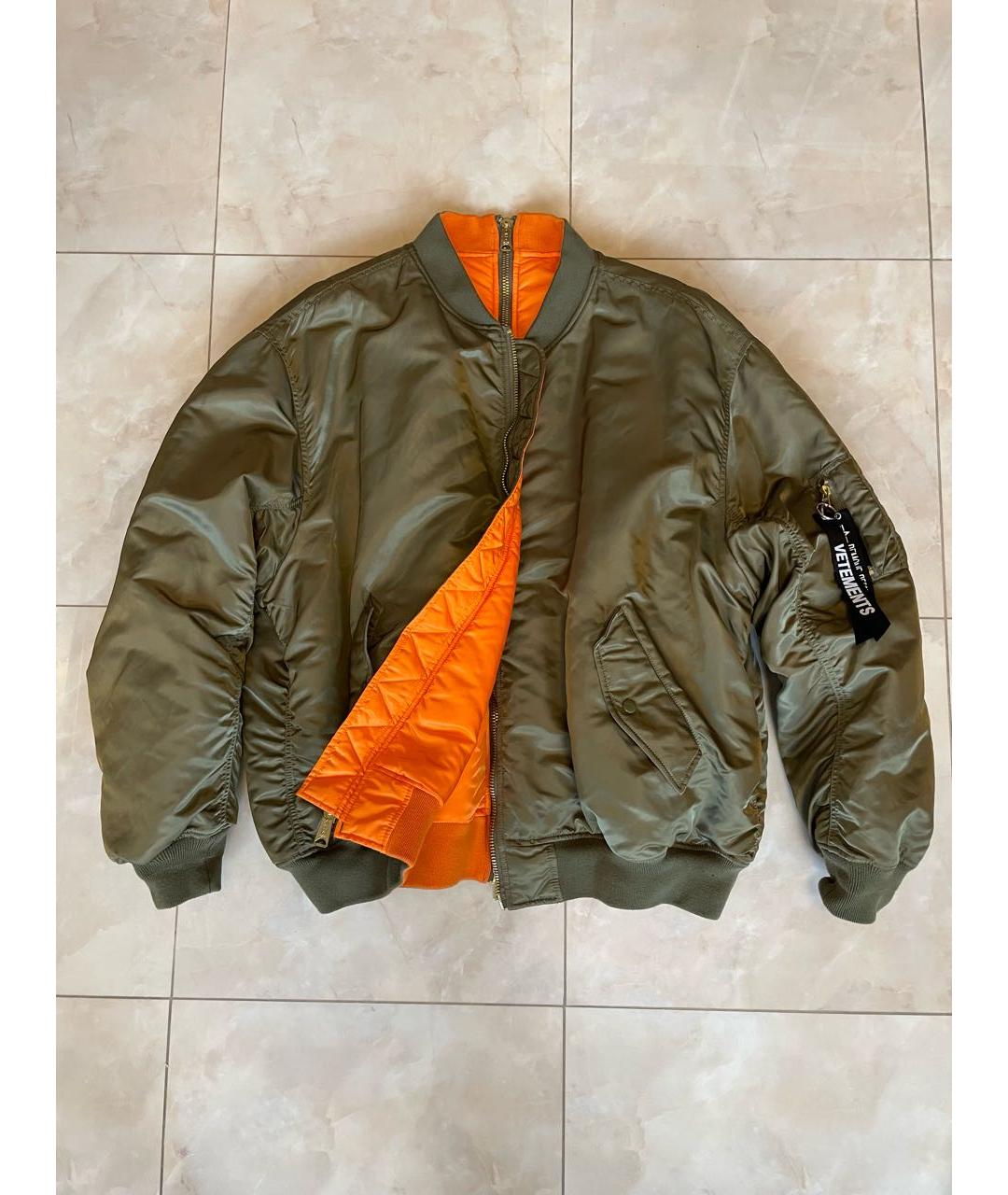 VETEMENTS Хаки куртка, фото 8