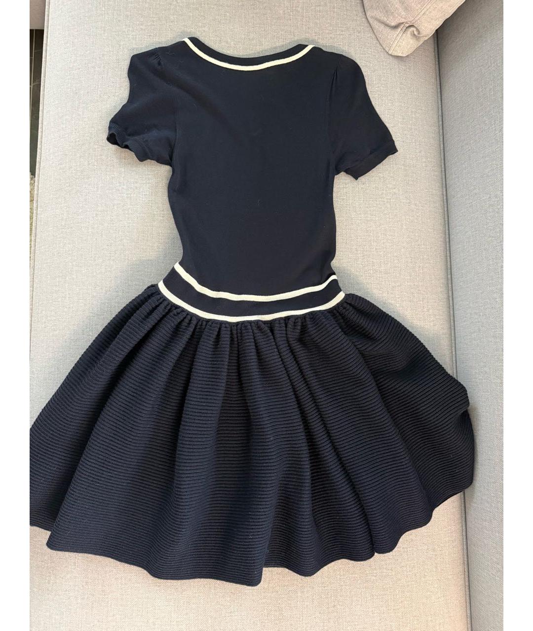 RED VALENTINO Темно-синее повседневное платье, фото 2