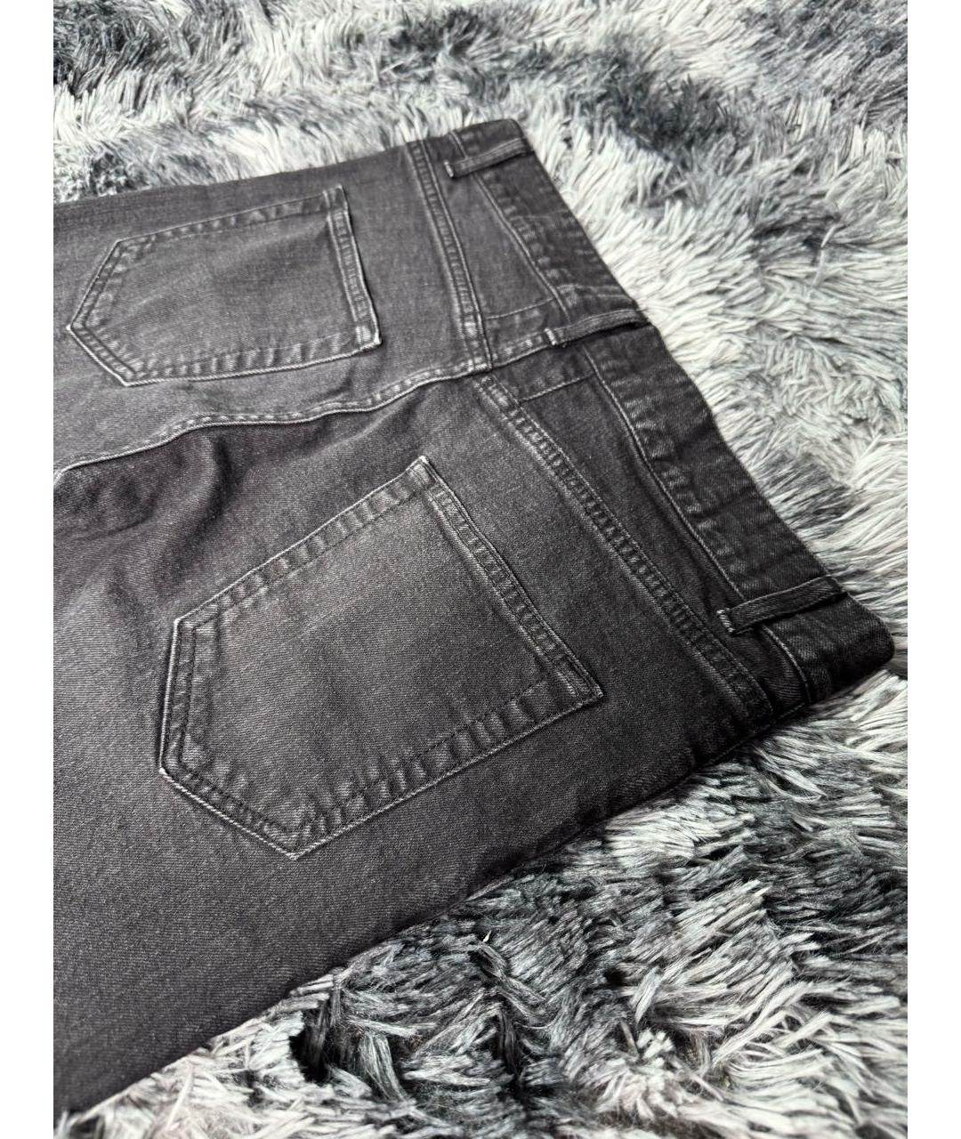 SAINT LAURENT Черные хлопковые джинсы скинни, фото 5