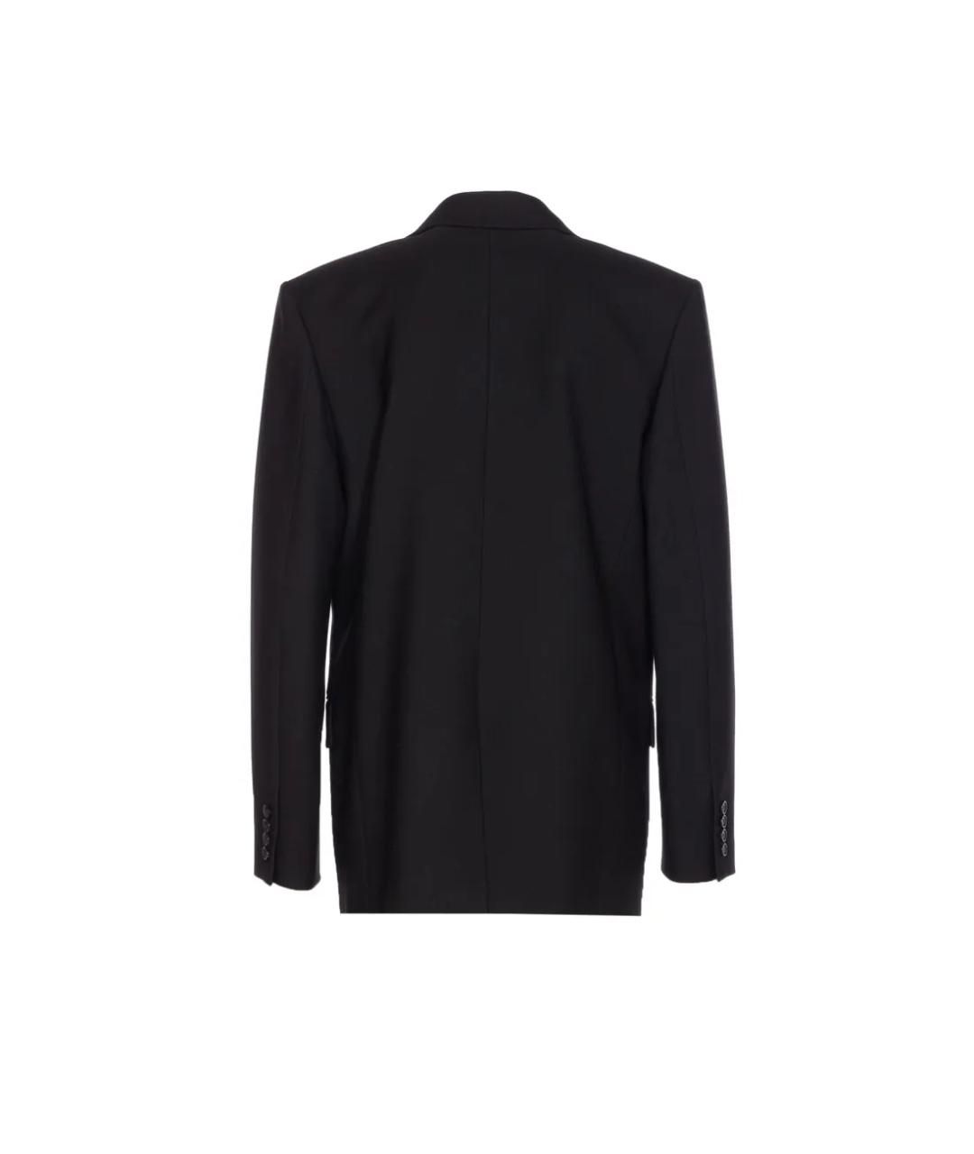 SAINT LAURENT Черный шерстяной жакет/пиджак, фото 4