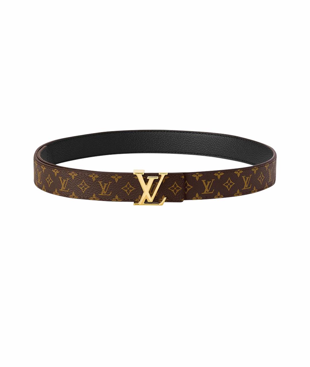 LOUIS VUITTON Коричневый кожаный ремень, фото 1