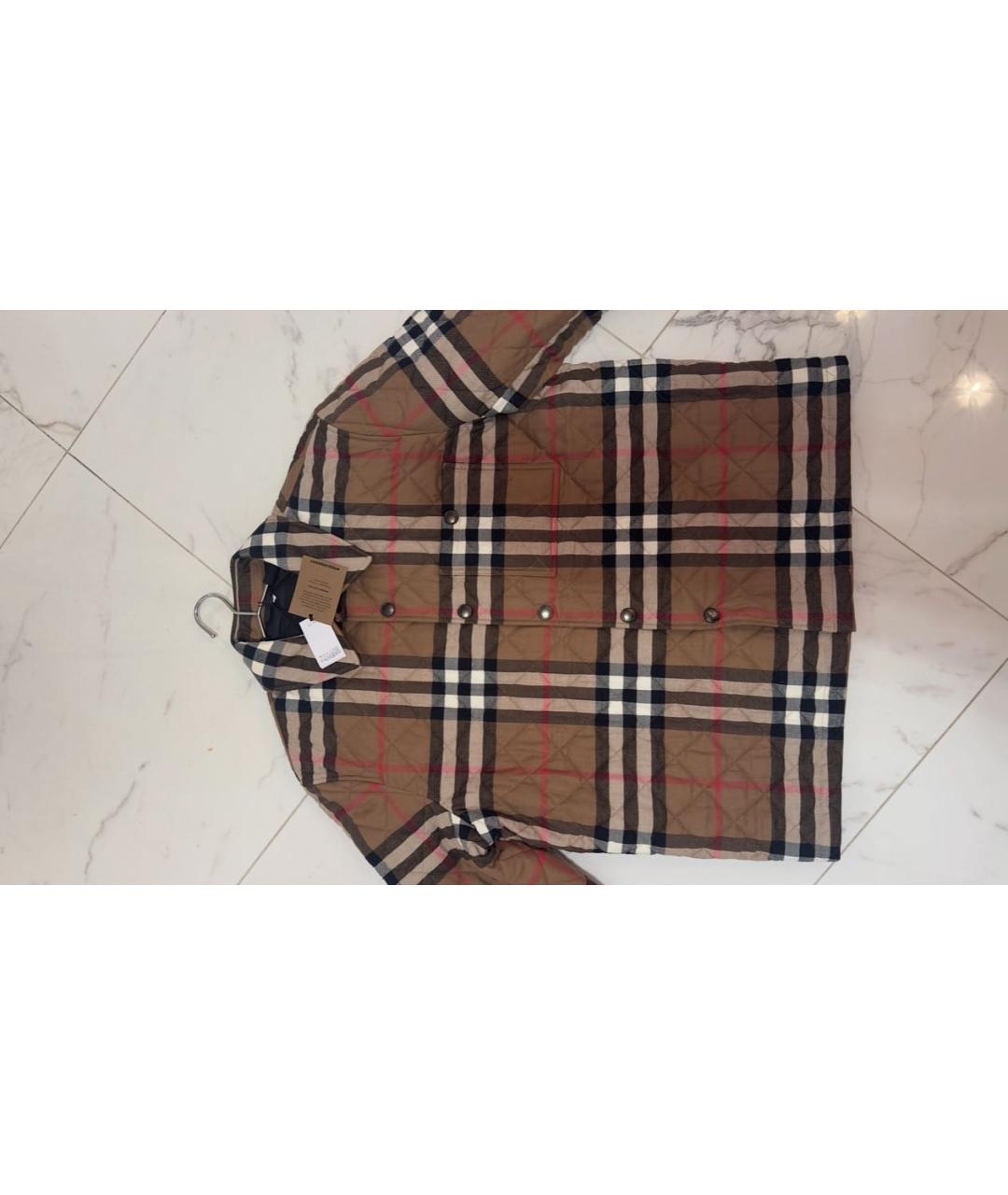 BURBERRY Коричневая хлопковая куртка, фото 3