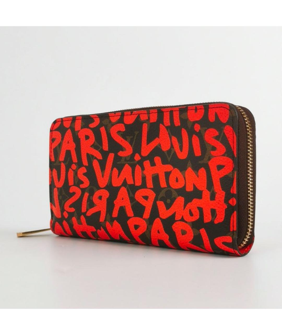 LOUIS VUITTON Коричневый кожаный кошелек, фото 2