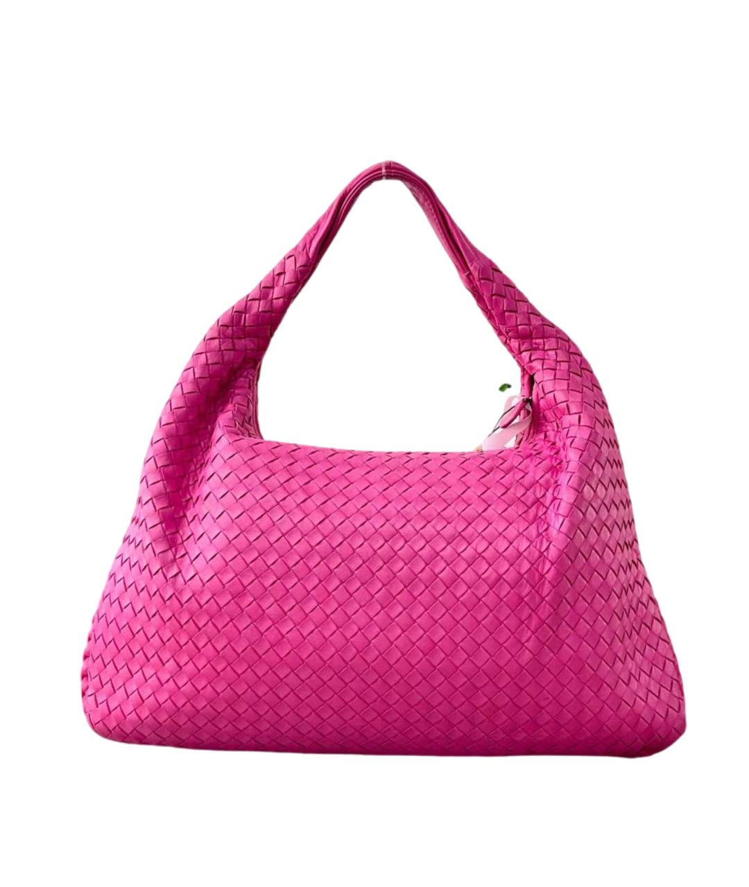 BOTTEGA VENETA Розовая сумка через плечо, фото 1