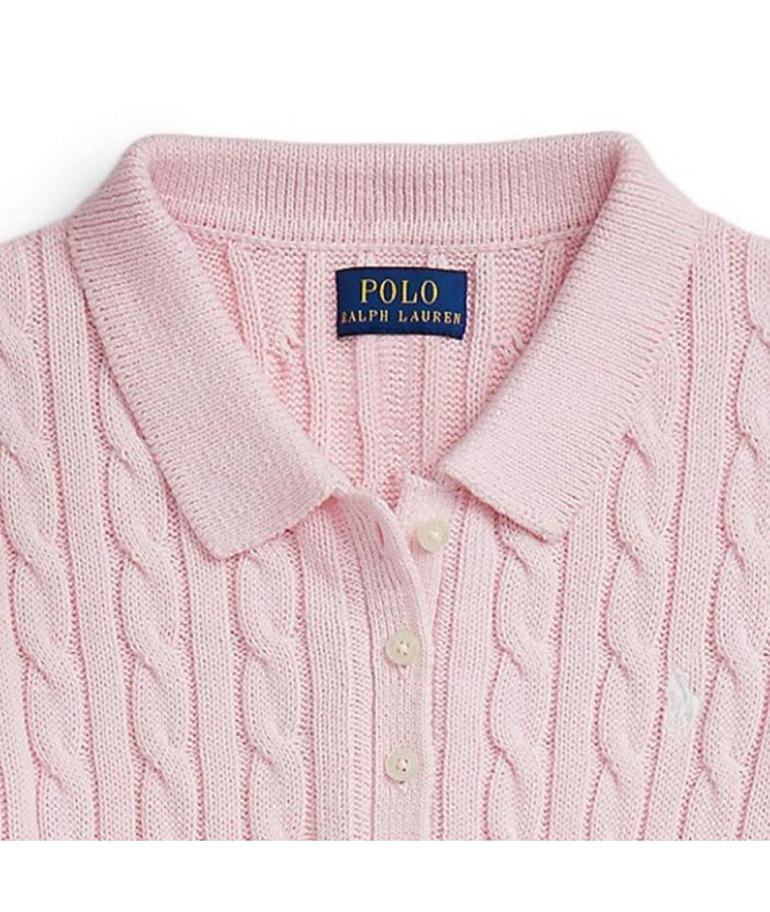 POLO RALPH LAUREN Розовое повседневное платье, фото 4
