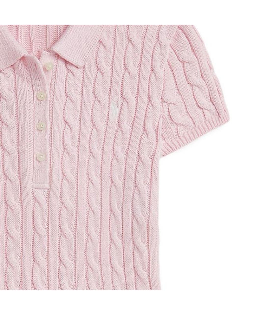 POLO RALPH LAUREN Розовое повседневное платье, фото 3