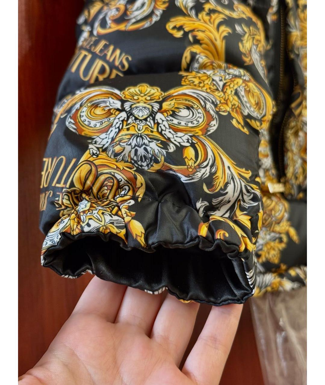 VERSACE JEANS COUTURE Черная полиэстеровая куртка, фото 3
