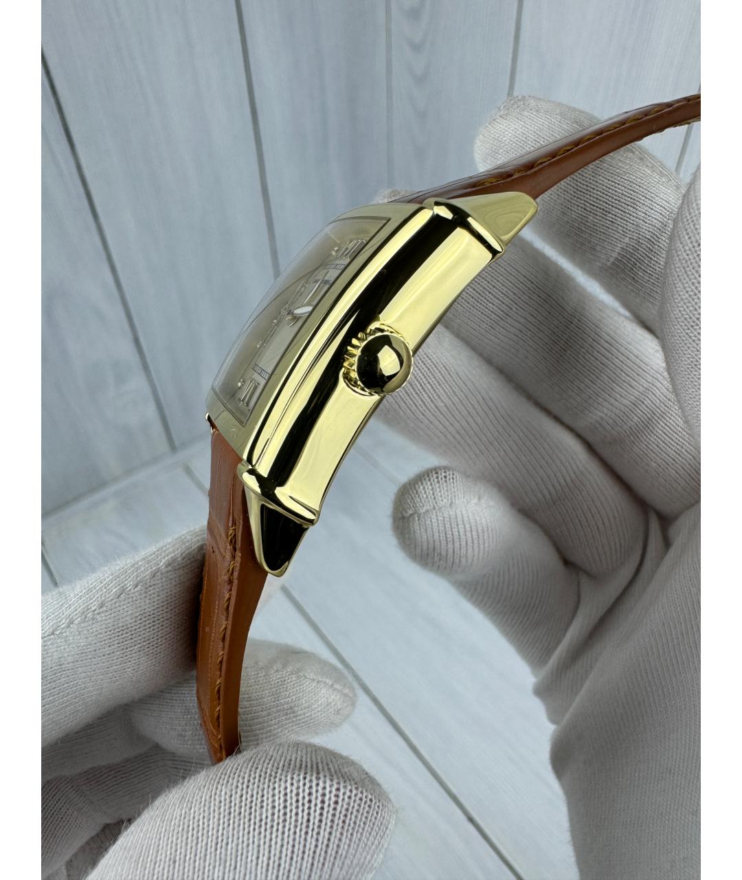GIRARD PERREGAUX Бежевые часы из желтого золота, фото 3