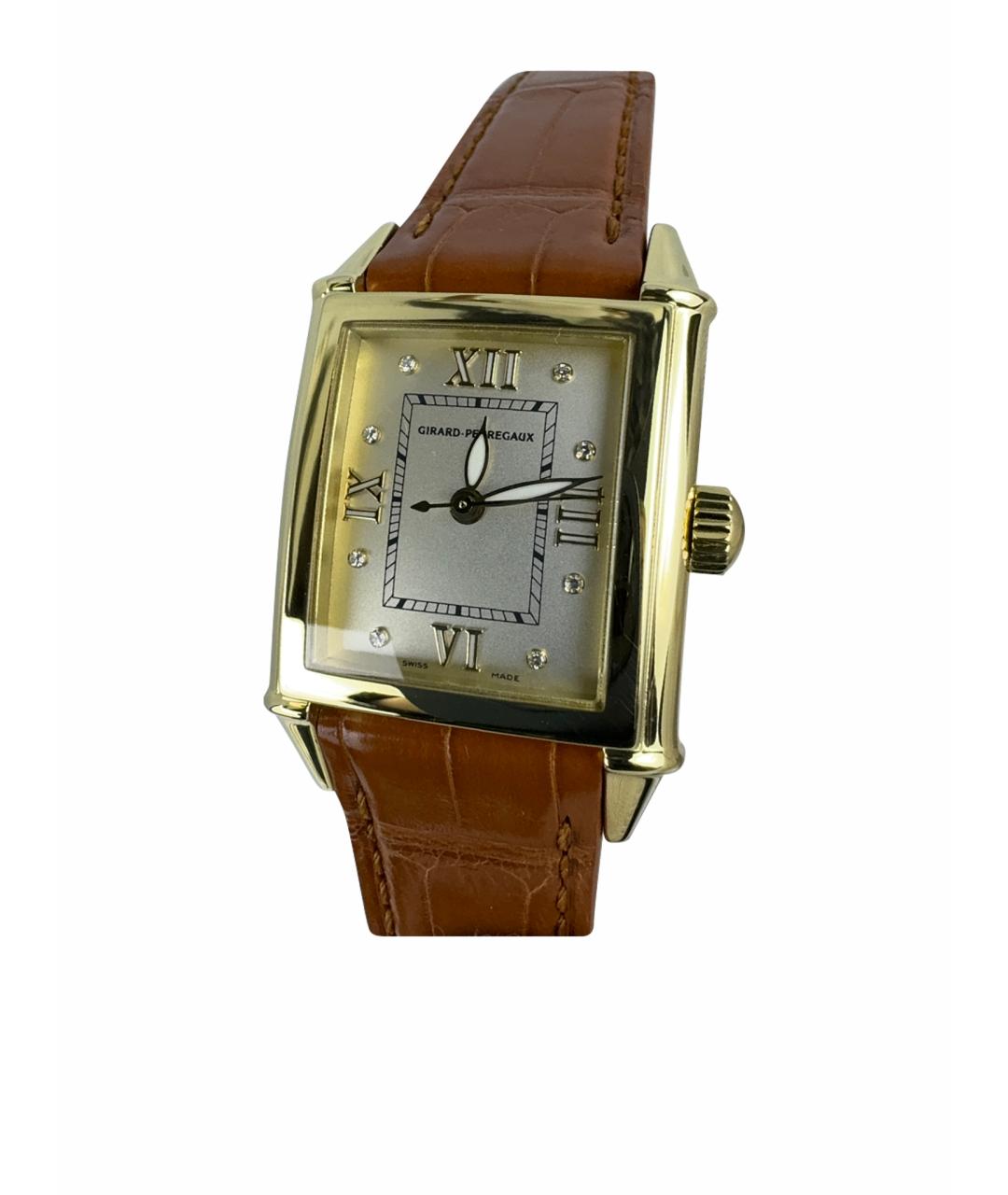 GIRARD PERREGAUX Бежевые часы из желтого золота, фото 1