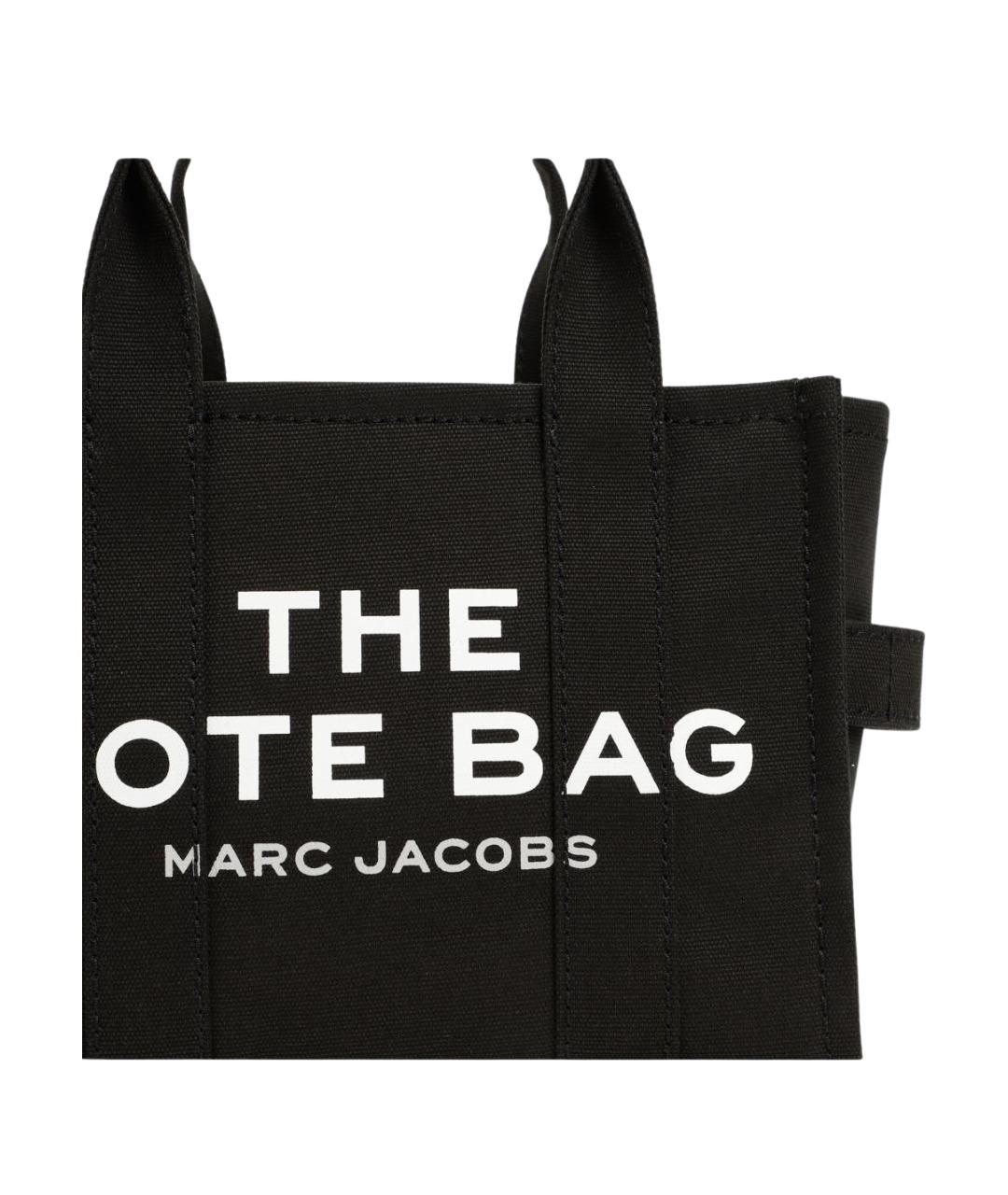 MARC JACOBS Черная хлопковая сумка тоут, фото 4
