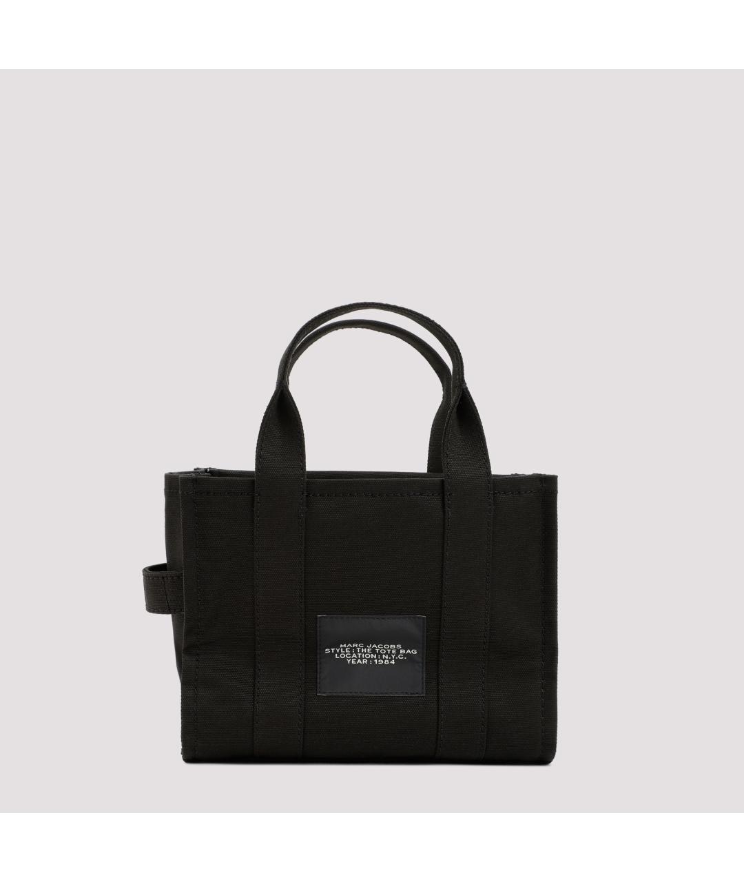 MARC JACOBS Черная хлопковая сумка тоут, фото 4